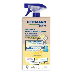 HEITMANN pure Środek do czyszczenia łazienki - Zestaw Butelka + saszetka 25g