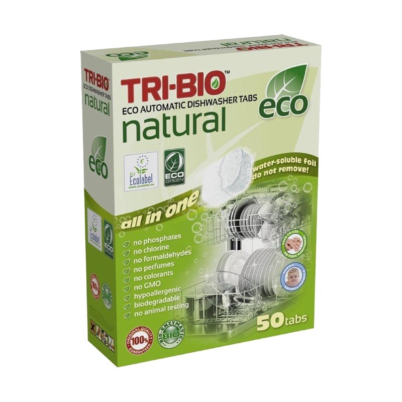 TRI-BIO Tabletki do zmywarki All-in-one 50 Tabl.
