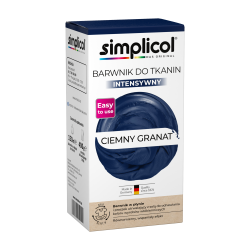 SIMPLICOL Barwnik do tkanin Intensywny Ciemny Granat