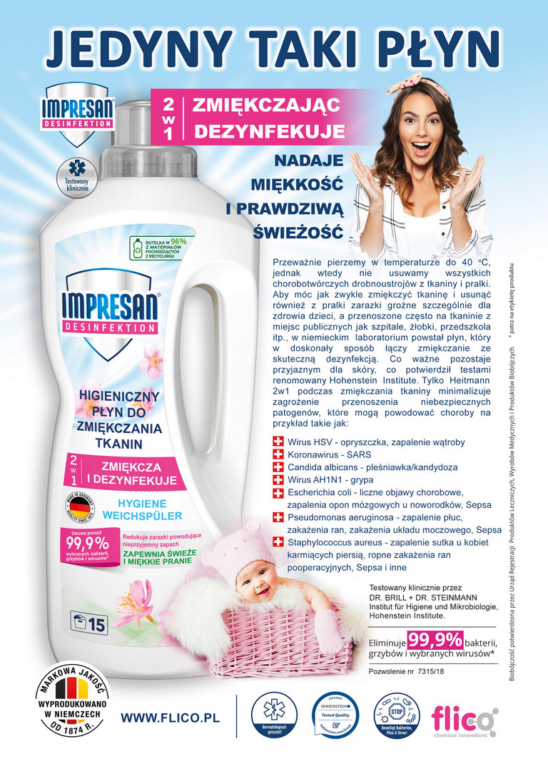 Impresan 2w1 - Higieniczny płyn zmiękczający tkaniny